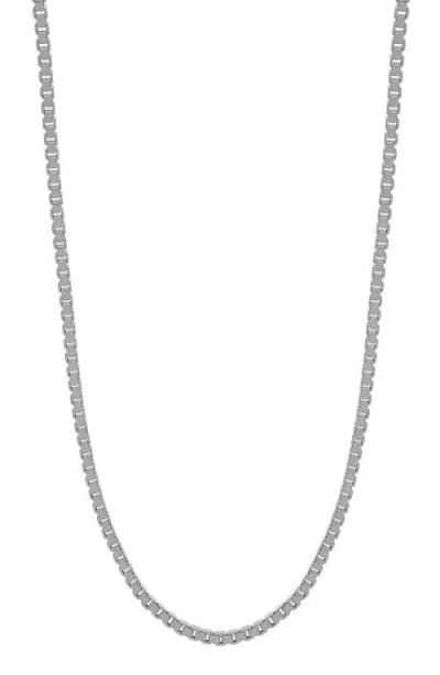 Bony Levy Box Chain Necklace In 14k White Gold