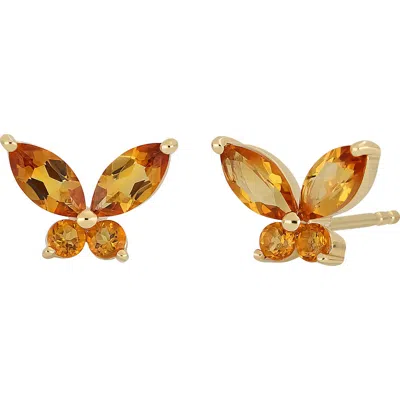 Bony Levy Butterfly Stud Earrings In Multi