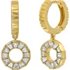 Bony Levy Circle Of Life Diamond Huggie Drop Earrings
