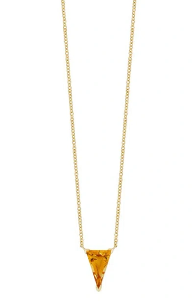 Bony Levy Citrine Pendant Necklace In 14k Yellow Gold