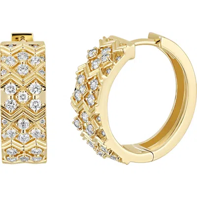 Bony Levy Cleo 18k Gold Diamond Hoop Earrings