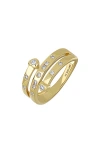Bony Levy Cléo Bypass Stack Ring In Gold