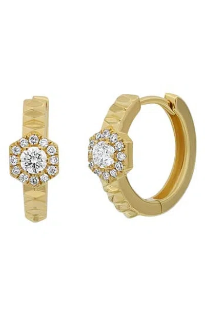 Bony Levy Cleo Diamond Hoop Earrings In Gold