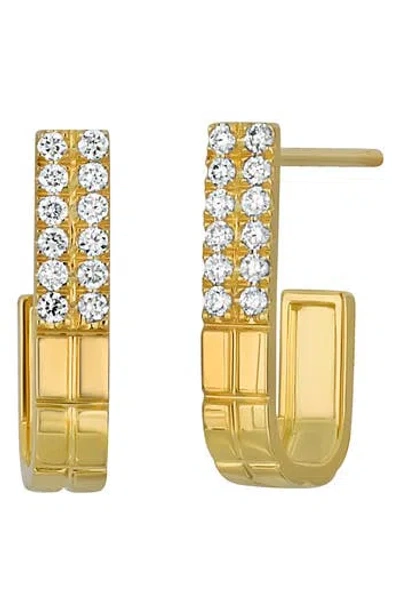 Bony Levy Cleo Diamond Hoop Earrings In Gold