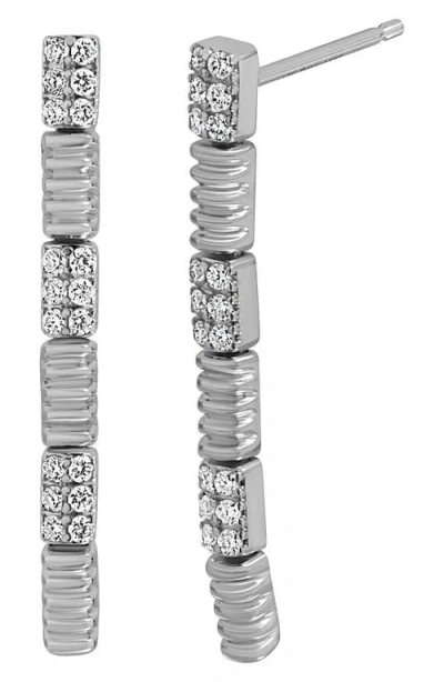 Bony Levy Cleo Diamond Linear Earrings In 18k White Gold