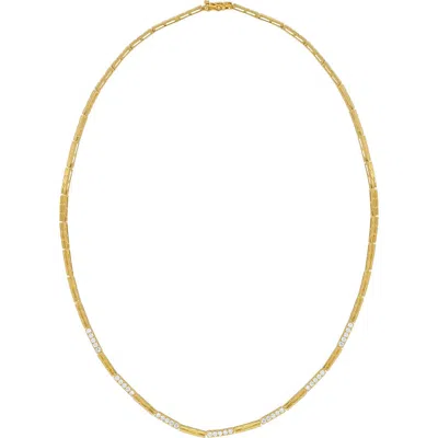 Bony Levy Cleo Diamond Station Necklace In 18k Yellow Gold