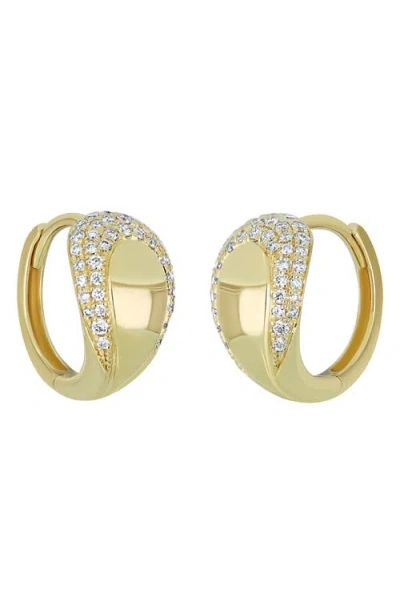 Bony Levy Cleo Pavé Diamond Hoop Earrings In Gold