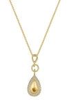 Bony Levy Cleo Teardrop Pendant Necklace In Gold
