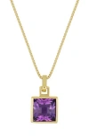 Bony Levy Color 14k Gold Amethyst Pendant Necklace In Purple