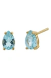 Bony Levy Color 14k Gold Pear Cut Stud Earrings