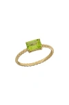 Bony Levy Color 14k Gold Ring In 14k Yellow Gold - Peridot