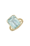 Bony Levy Color Bezel Set Green Amethyst Ring In Gold