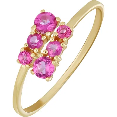 Bony Levy Color Bypass Topaz Stackable Ring In Gold