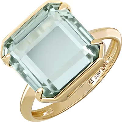 Bony Levy Color Green Amethyst Ring In Gold