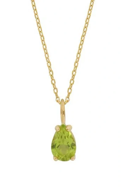 Bony Levy Color Stone Pendant Necklace In 14k Yellow Gold - Peridot