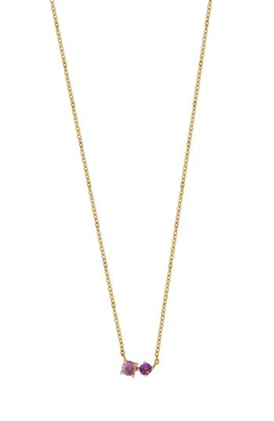Bony Levy Color Stone Pendant Necklace In 14k Yg Amethyst