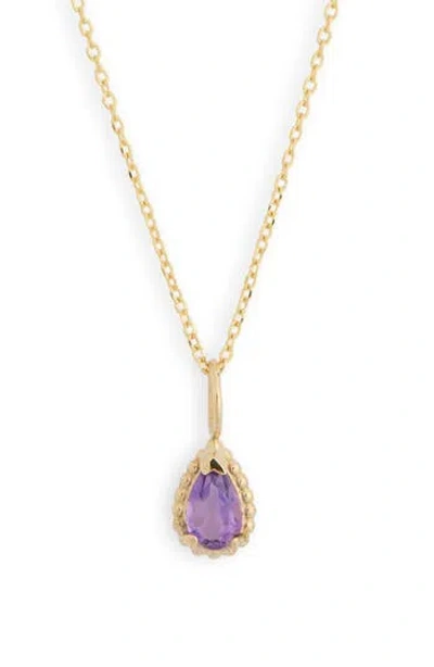 Bony Levy Color Stone Pendant Necklace In Gold