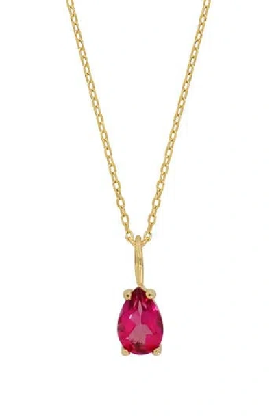 Bony Levy Color Stone Pendant Necklace In Gold