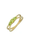 Bony Levy Color Stone Trend Ring In 14k Yg Peridot