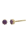 Bony Levy Color Stud Earrings In Purple
