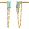 Bony Levy Color Topaz & Diamond Front/back Earrings