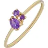Bony Levy Color Trend Ring In 14k Yellow Gold - Amethyst
