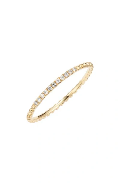 Bony Levy Diamond & 18k Gold Bead Stacking Ring In 18k Yellow Gold