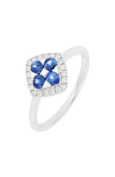 Bony Levy Diamond & Sapphire Ring In Metallic