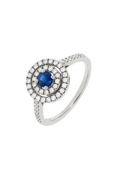 Bony Levy Diamond & Sapphire Ring In Metallic