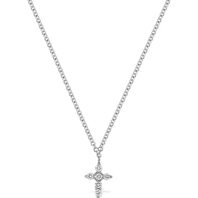 Bony Levy Diamond Cross Pendant Necklace In Metallic