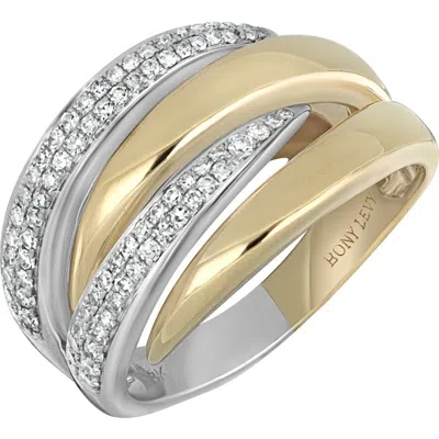 Bony Levy Diamond Crossover Ring