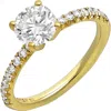 Bony Levy Diamond Engagement Ring Setting In Yellow Gold/diamond