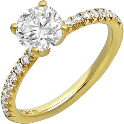 Bony Levy Diamond Engagement Ring Setting In Yellow Gold/diamond