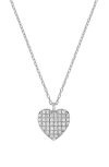 Bony Levy Diamond Heart Pendant Necklace In Silver