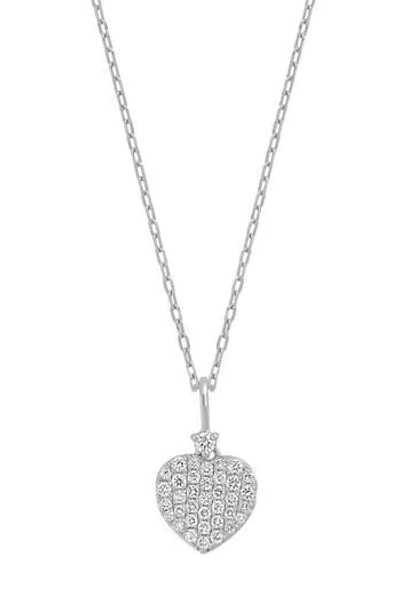 Bony Levy Diamond Heart Pendant Necklace In Silver