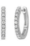 Bony Levy Diamond Hoop Earrings In White Gold