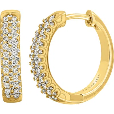 Bony Levy Diamond Huggie Hoop Earrings In Gold
