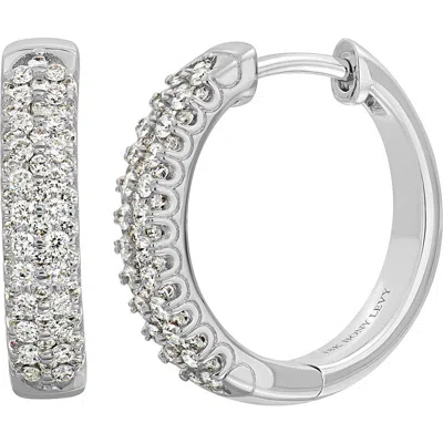 Bony Levy Diamond Huggie Hoop Earrings In Metallic