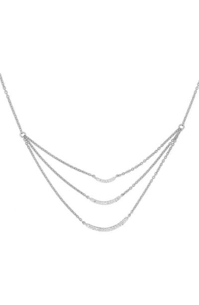 Bony Levy Diamond Layered Necklace In Metallic