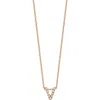 Bony Levy Diamond Pavé Initial Pendant Necklace In 18k Rose Gold - V