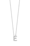 Bony Levy Diamond Pavé Initial Pendant Necklace In 18k White Gold - E
