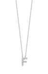 Bony Levy Diamond Pavé Initial Pendant Necklace In 18k White Gold - F