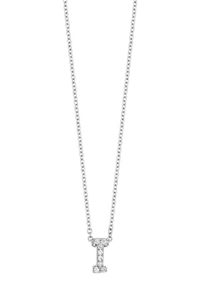Bony Levy Diamond Pavé Initial Pendant Necklace In 18k White Gold - I