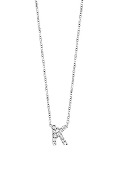 Bony Levy Diamond Pavé Initial Pendant Necklace In 18k White Gold - K