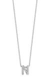 Bony Levy Diamond Pavé Initial Pendant Necklace In 18k White Gold - N