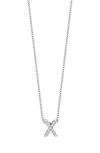 Bony Levy 18k Gold Pavé Diamond Initial Pendant Necklace In 18k White Gold - X
