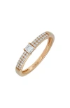 Bony Levy Diamond Stackable Ring In 18k Rose Gold