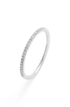 Bony Levy Diamond Stacking Ring In 18k White Gold