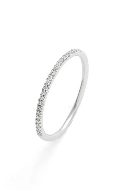 Bony Levy Diamond Stacking Ring In 18k White Gold