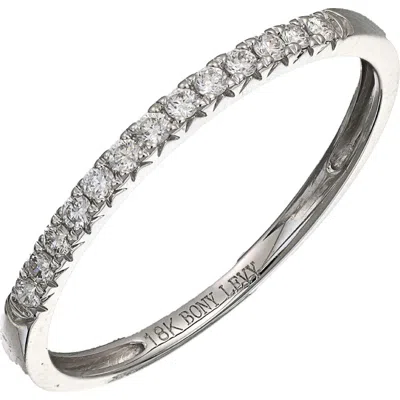 Bony Levy Diamond Stacking Ring In Metallic